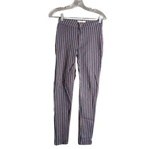 We The Free People Size 26 Red White Blue Striped USA Skinny Stretch Pants